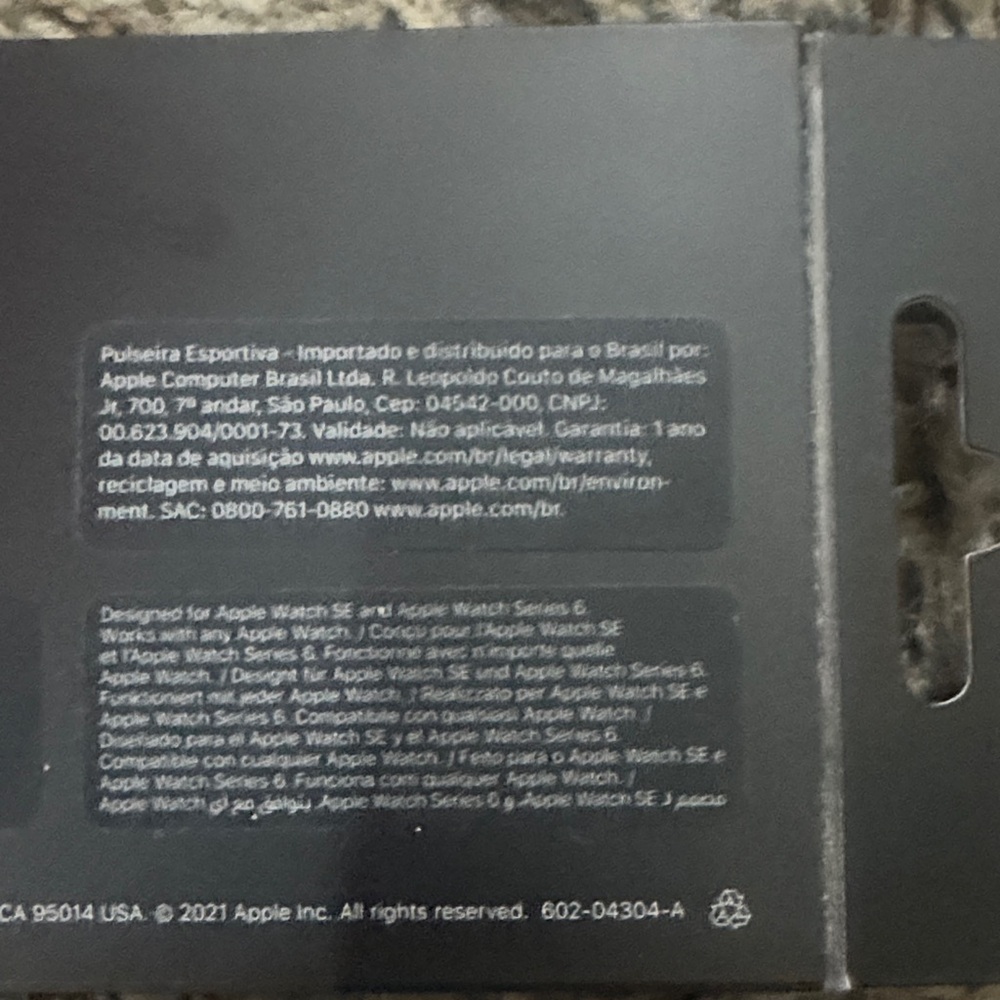 Nike Sport Band hasta light Silver for Apple Watch - Picture 5 of 7